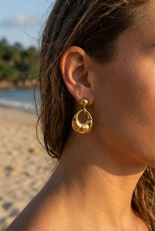 Boucles d’oreilles en acier inoxydable
