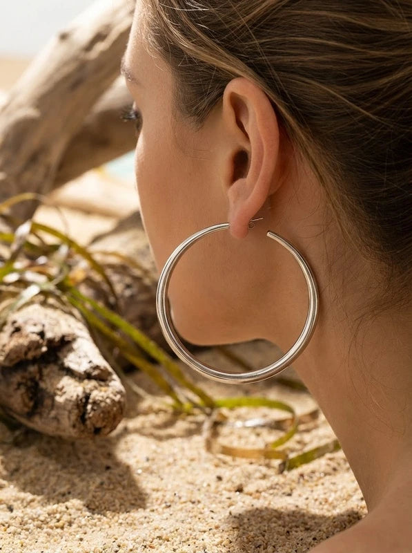 Boucles d’oreilles en acier inoxydable