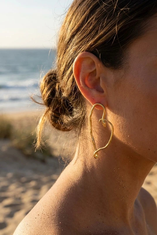 Boucles d’oreilles en acier inoxydable