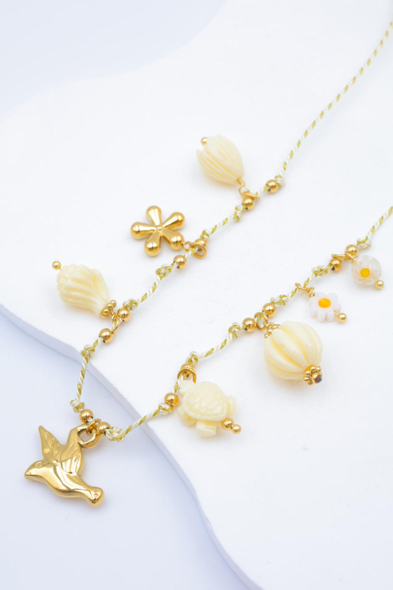 Collier en acier inoxydable - BLANC
