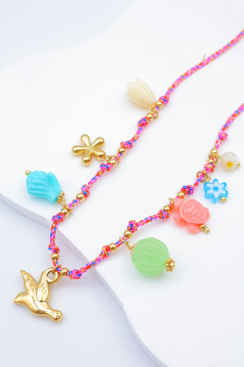 Collier en acier inoxydable - MULTICOLORE