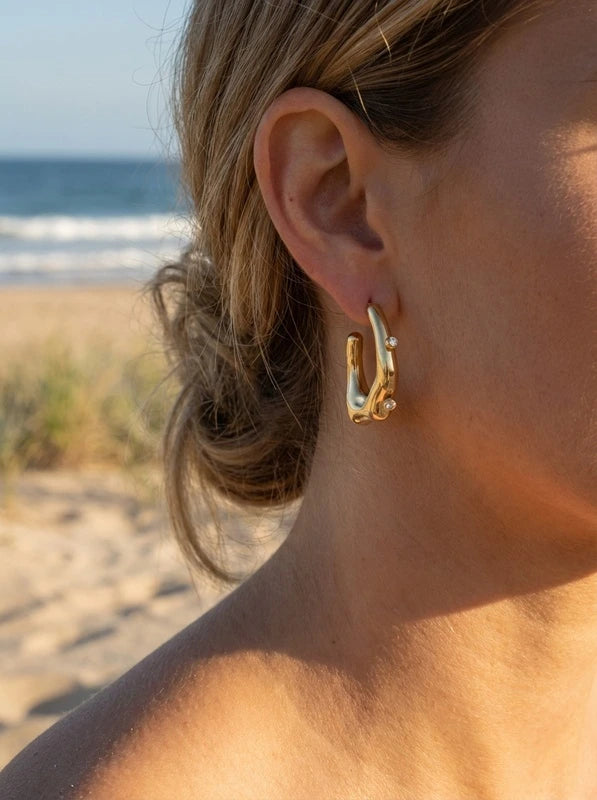 Boucles d’oreilles en acier inoxydable