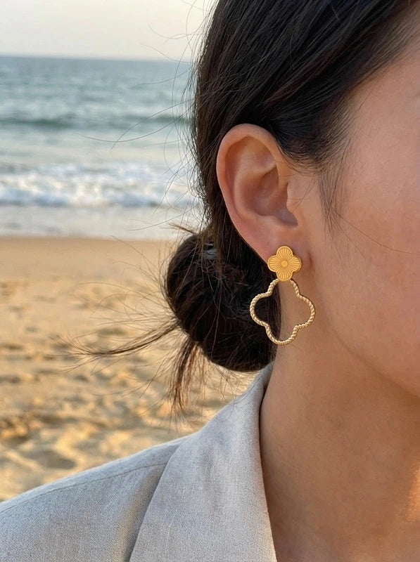Boucles d’oreilles en acier inoxydable