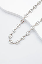Collier grain de café - ARGENT