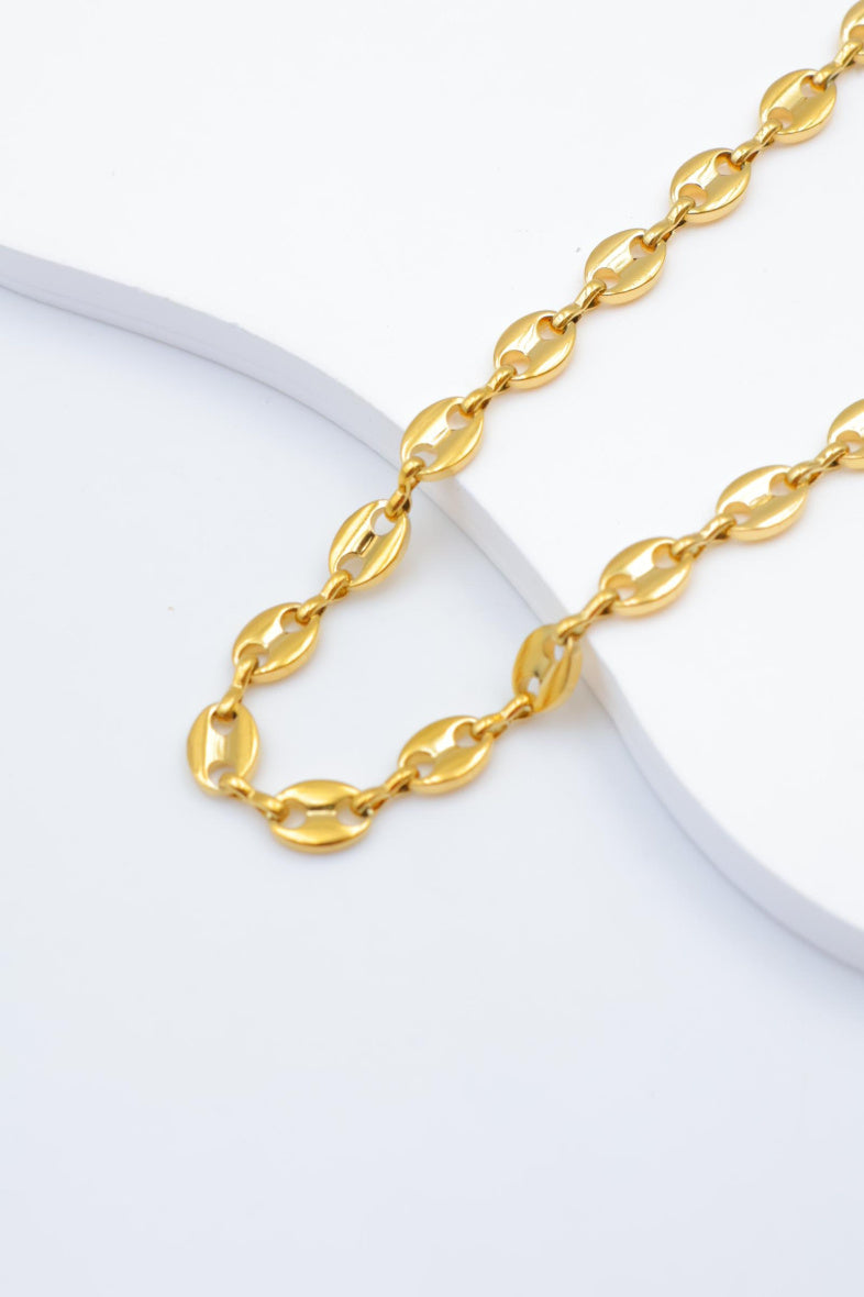 Collier grain de café - DORÉ