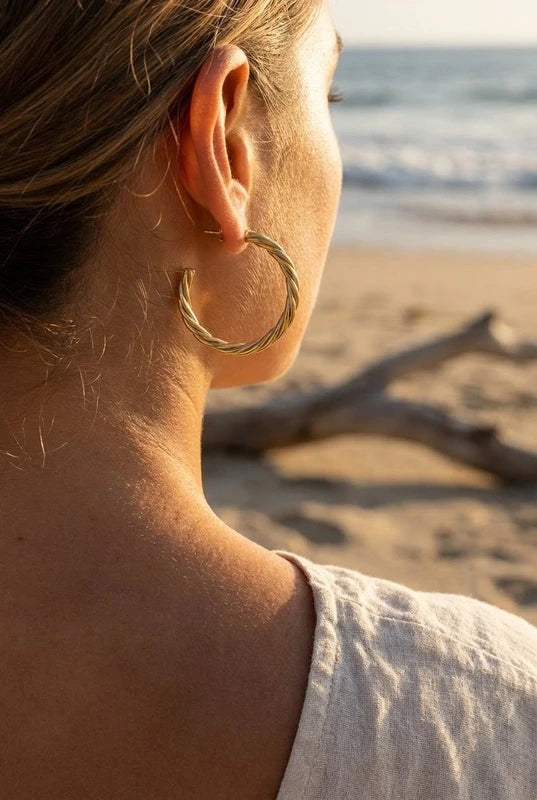 Boucles d’oreilles en acier inoxydable