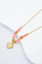 Collier avec pendentif en forme de fleur - ROSE