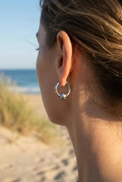 Boucles d’oreilles en acier inoxydable