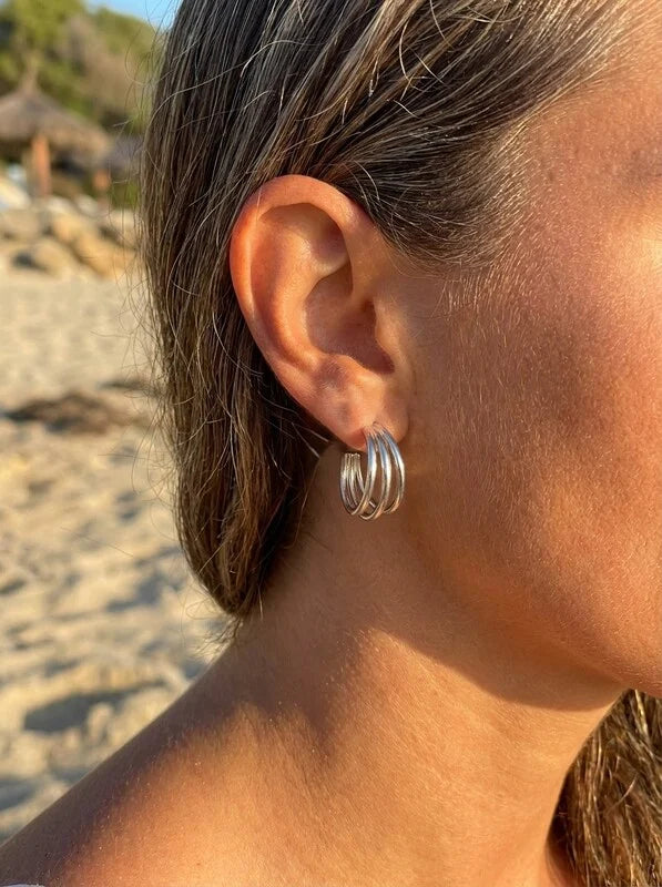 Boucles d’oreilles en acier inoxydable