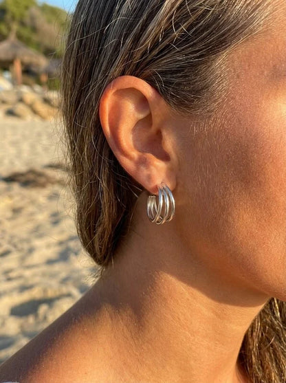 Boucles d’oreilles en acier inoxydable