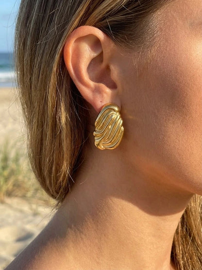 Boucles d’oreilles en acier inoxydable