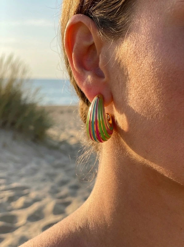 Boucles d’oreilles en acier inoxydable