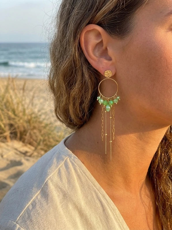 Boucles d’oreilles en acier inoxydable