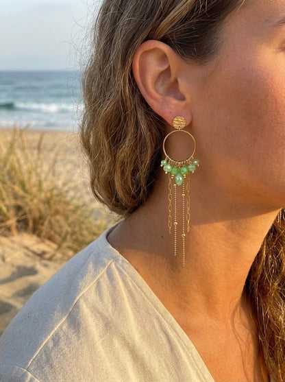 Boucles d’oreilles en acier inoxydable