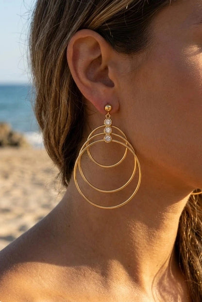 Boucles d’oreilles en acier inoxydable
