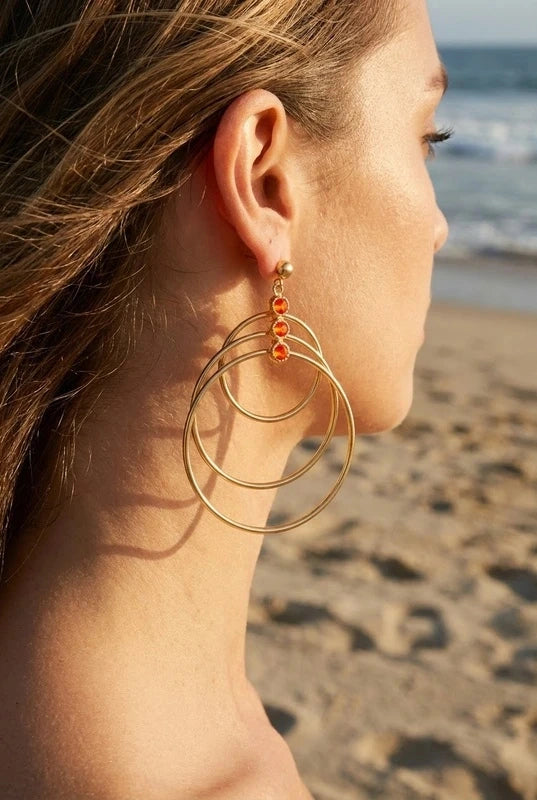 Boucles d’oreilles en acier inoxydable
