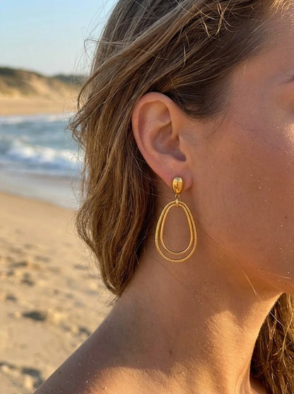 Boucles d’oreilles en acier inoxydable