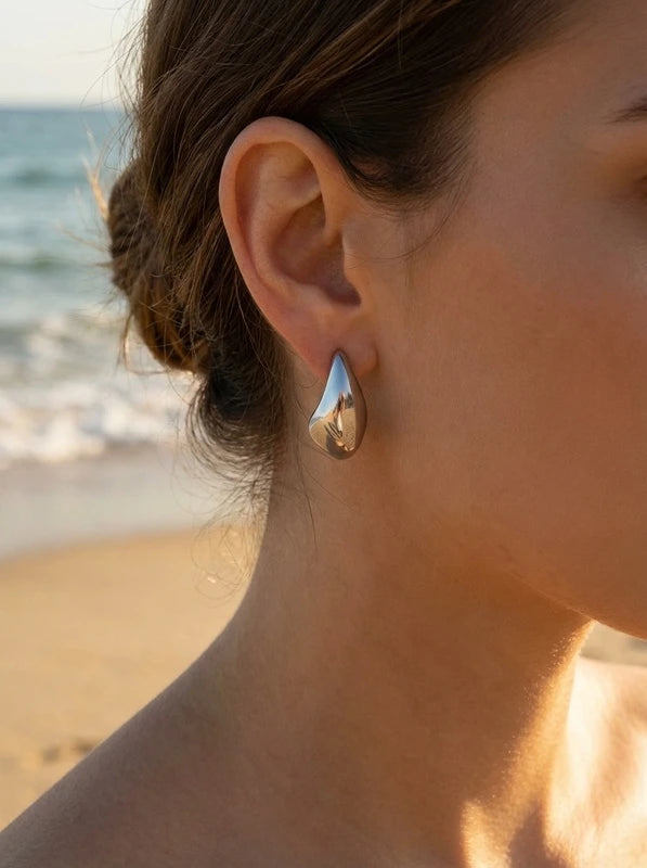Boucles d’oreilles en acier inoxydable