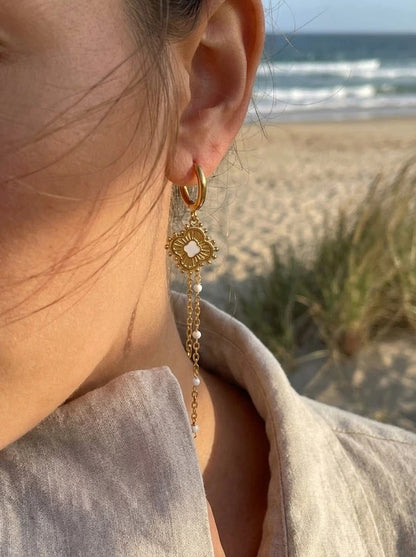 Boucles d’oreilles en acier inoxydable