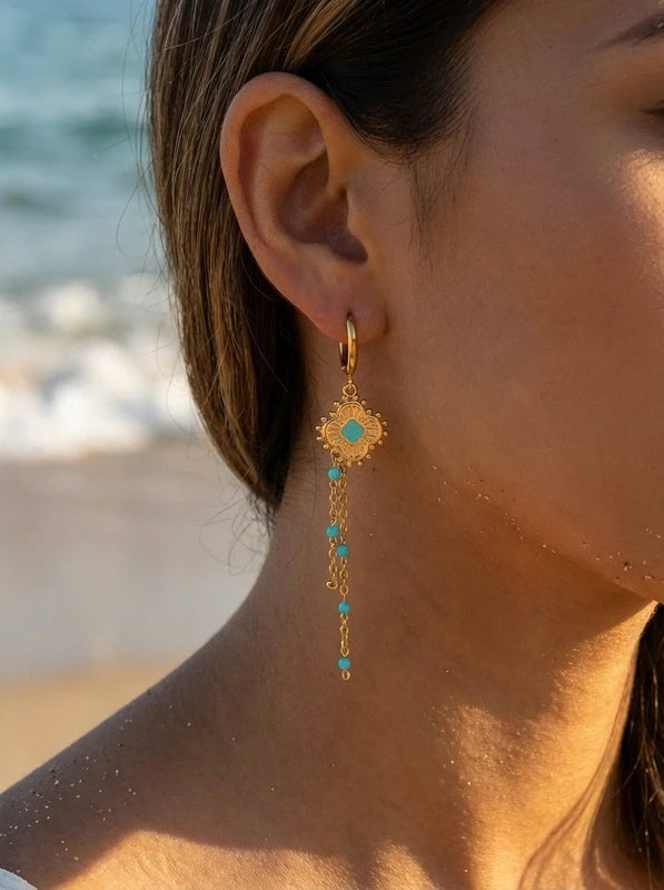 Boucles d’oreilles en acier inoxydable