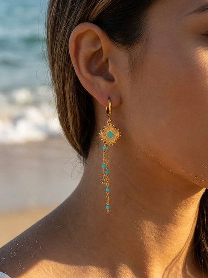 Boucles d’oreilles en acier inoxydable