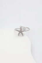 Bague en acier inoxydable ajustable - ARGENT