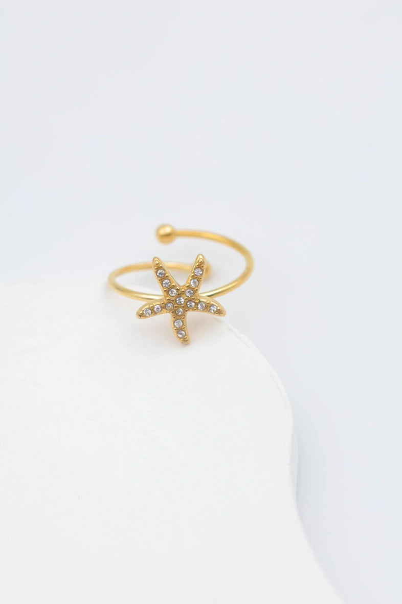 Bague en acier inoxydable ajustable - DORÉ