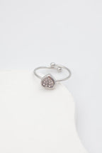 Bague en acier inoxydable ajustable - ARGENT