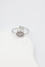 Bague en acier inoxydable ajustable - ARGENT