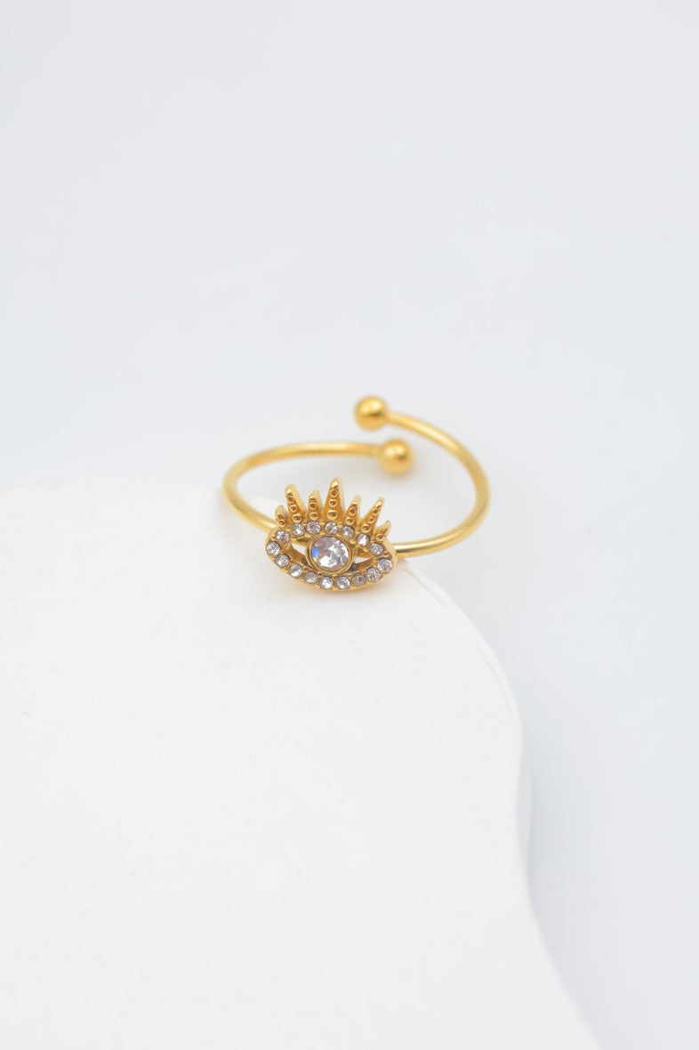 Bague en acier inoxydable ajustable - DORÉ