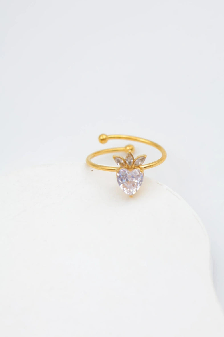 Bague en acier inoxydable ajustable - DORÉ