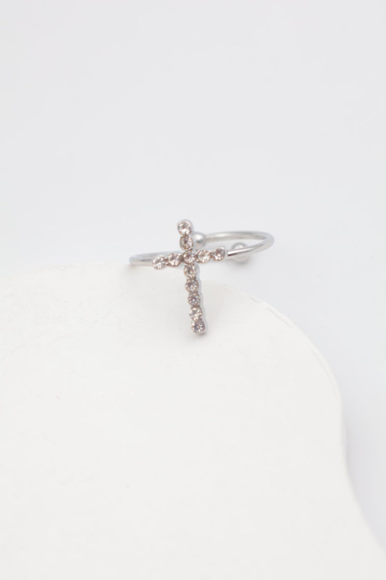 Bague en acier inoxydable ajustable - ARGENT