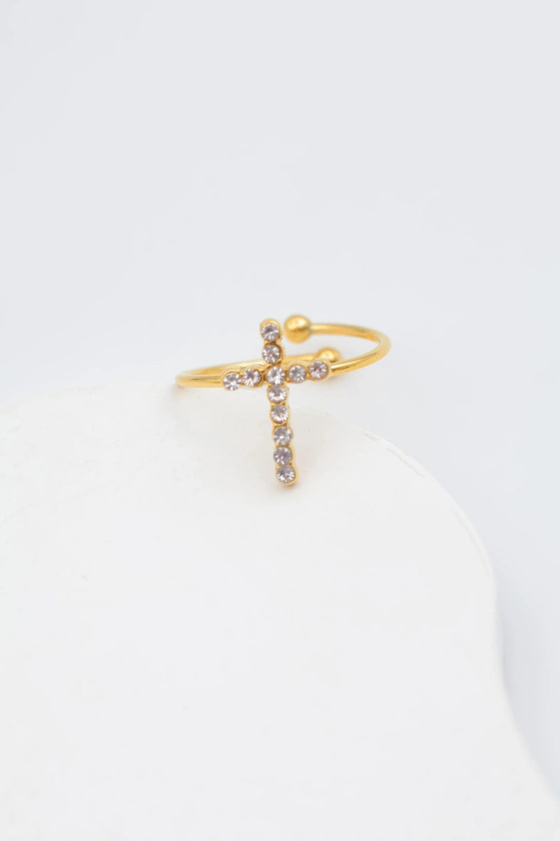 Bague en acier inoxydable ajustable - DORÉ