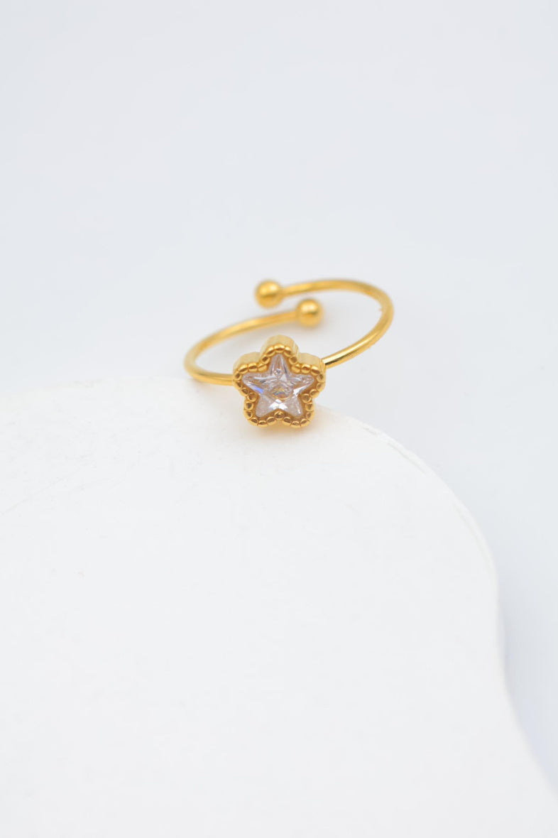 Bague en acier inoxydable ajustable - DORÉ
