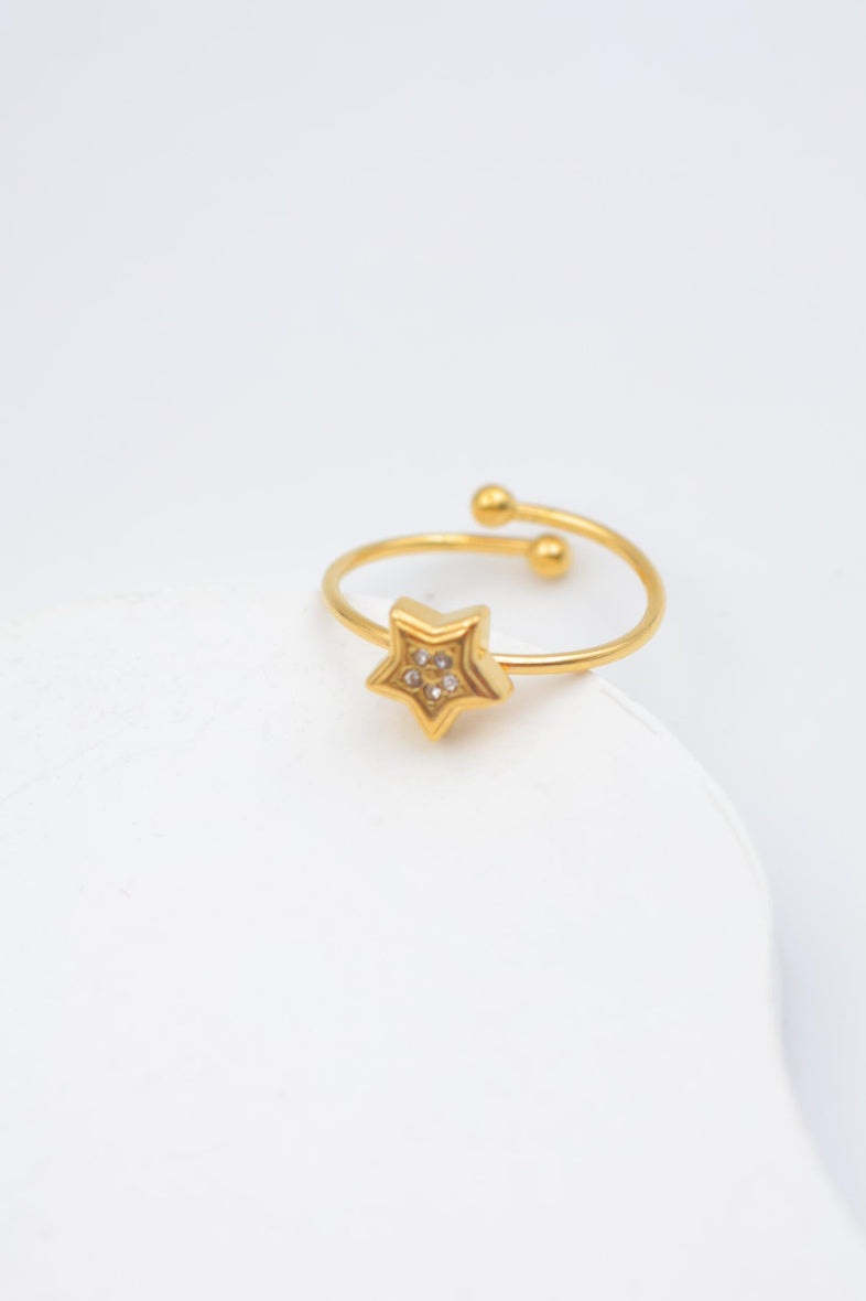 Bague en acier inoxydable ajustable - DORÉ