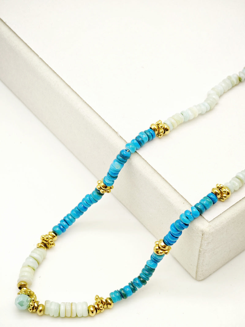 Collier en acier inoxydable - BLEU