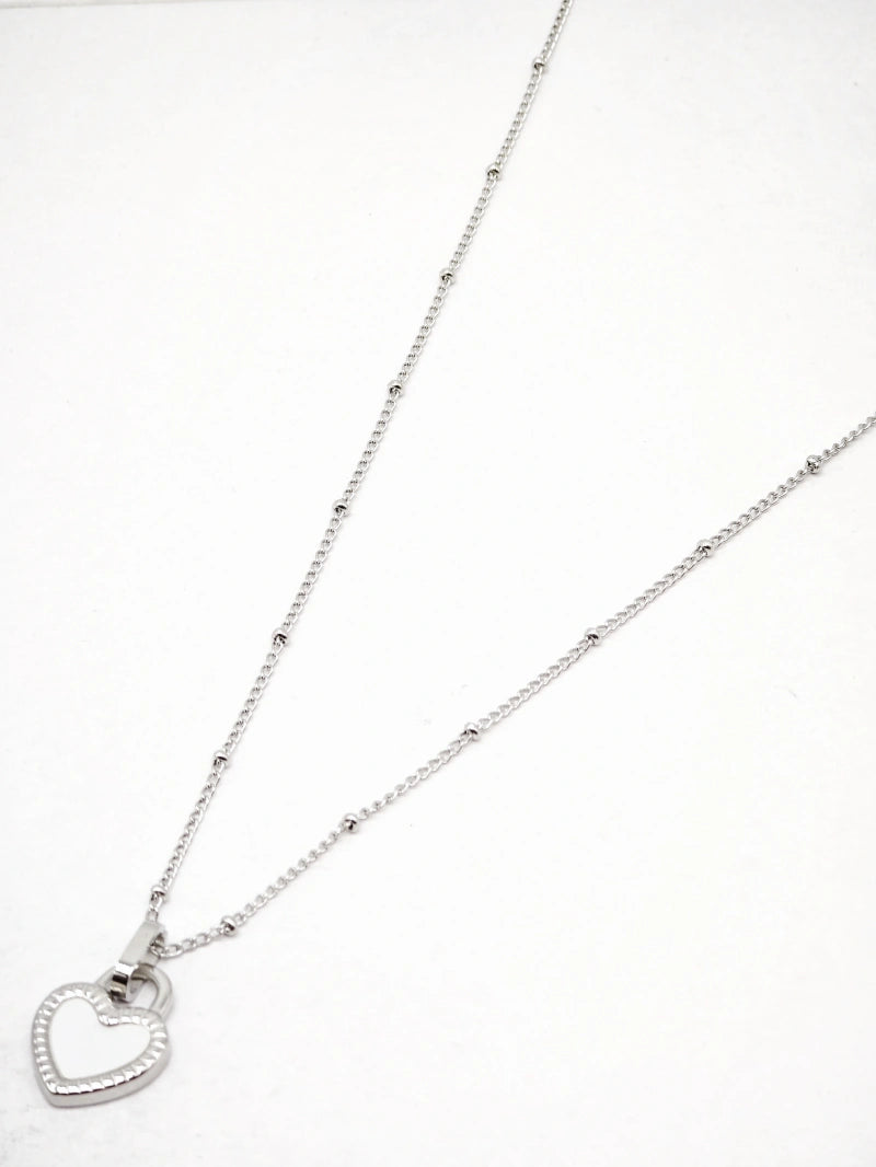 Collier en acier inoxydable - BLANC
