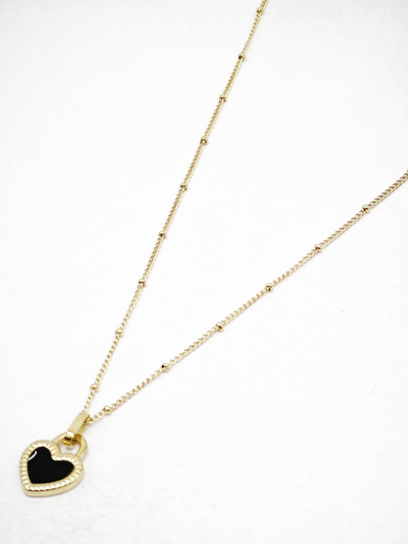 Collier en acier inoxydable - NOIR