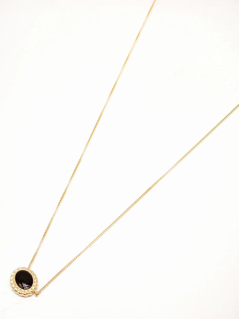 Collier en acier inoxydable - NOIR