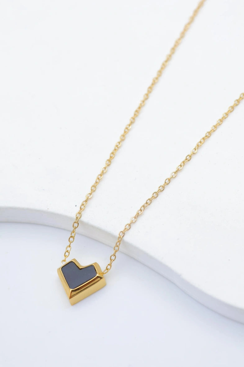 Collier en acier inoxydable - NOIR
