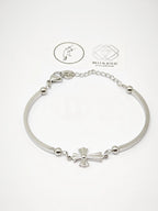 Bracelet jonc en acier inoxydable - ARGENT