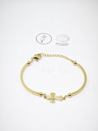 Bracelet jonc en acier inoxydable - DORÉ