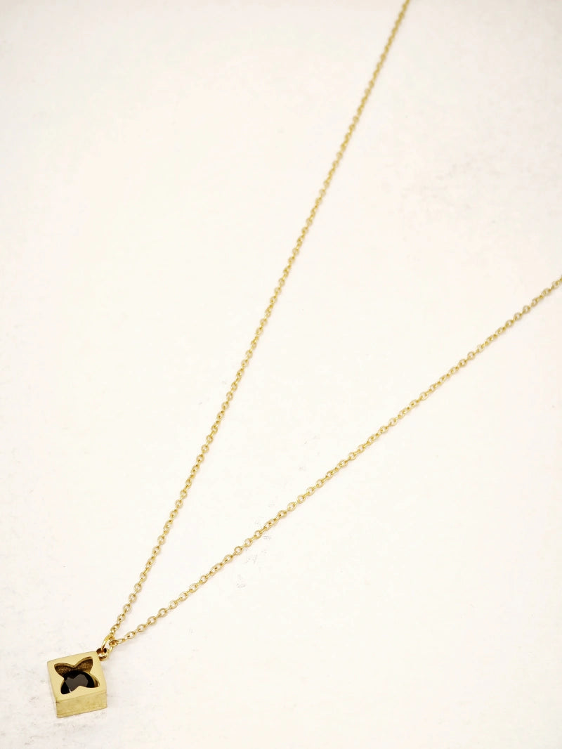 Collier en acier inoxydable - NOIR