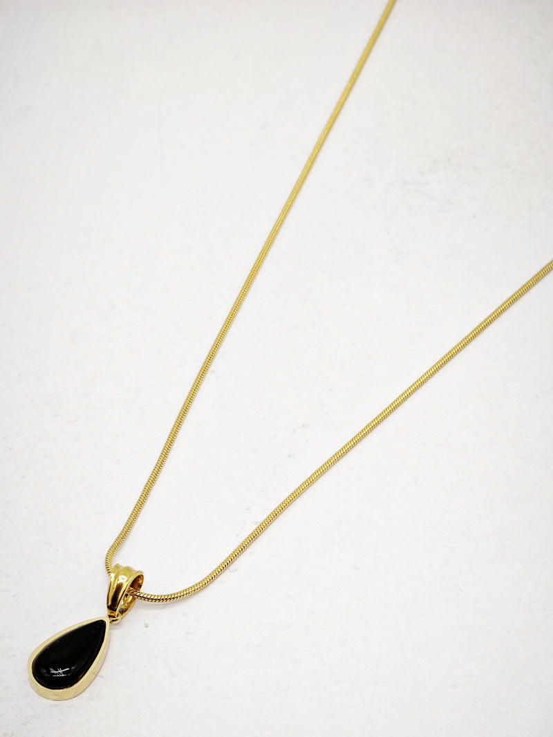 Collier en acier inoxydable - NOIR