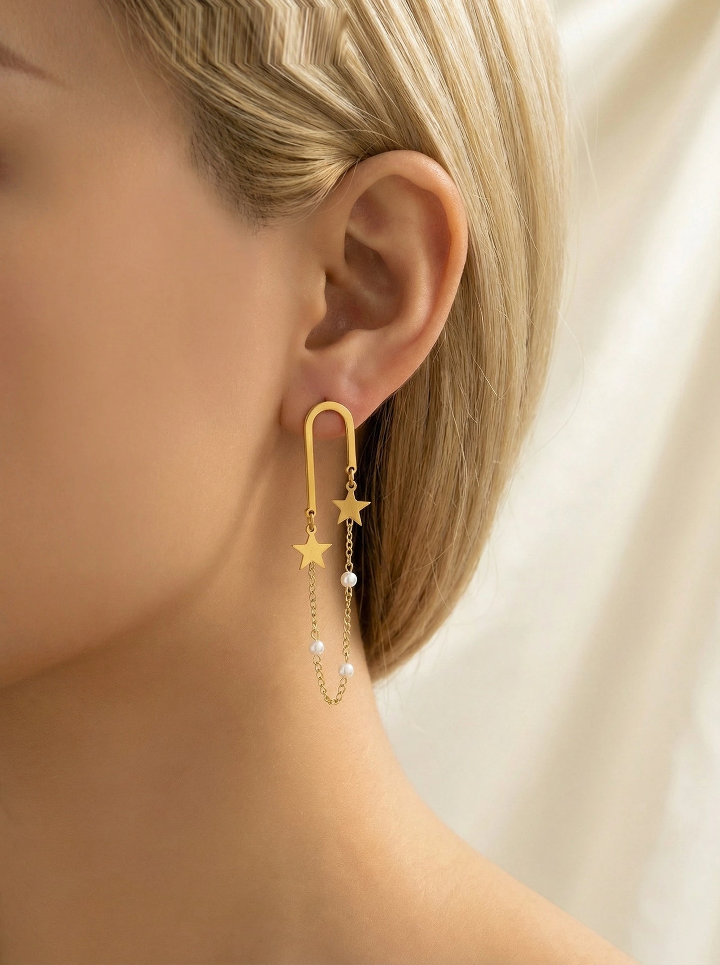 Boucles d’oreilles en acier inoxydable