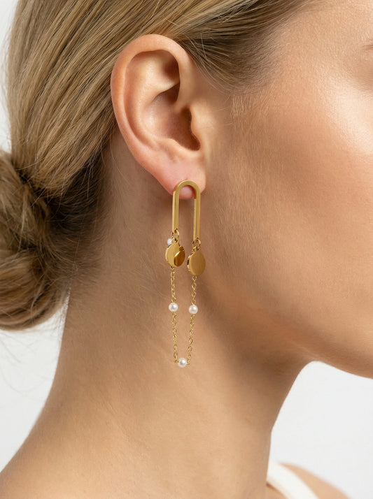 Boucles d’oreilles en acier inoxydable