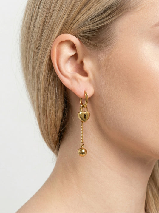 Boucles d’oreilles en acier inoxydable