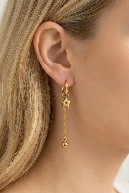 Boucles d’oreilles en acier inoxydable