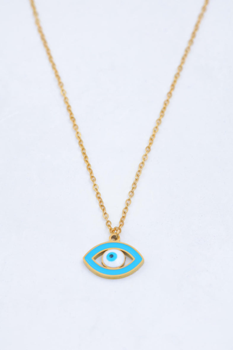 Collier en acier inoxydable - BLEU