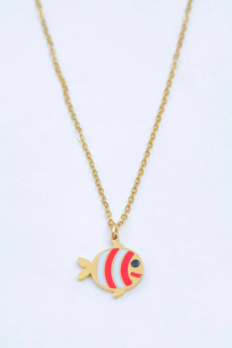 Collier en acier inoxydable - ROUGE